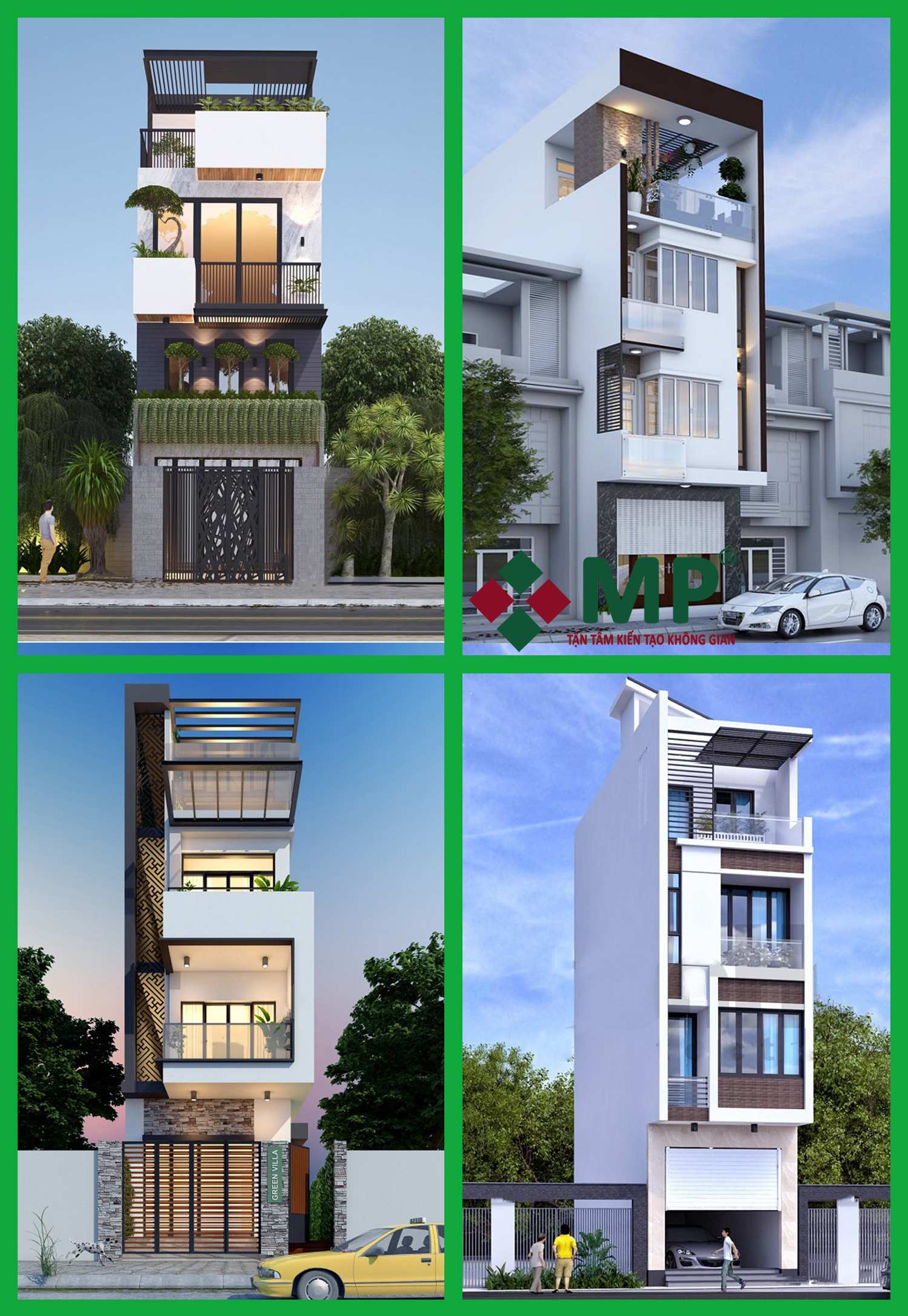 Mẫu nhà phố 4 tầng hiện đại nhất năm 2020