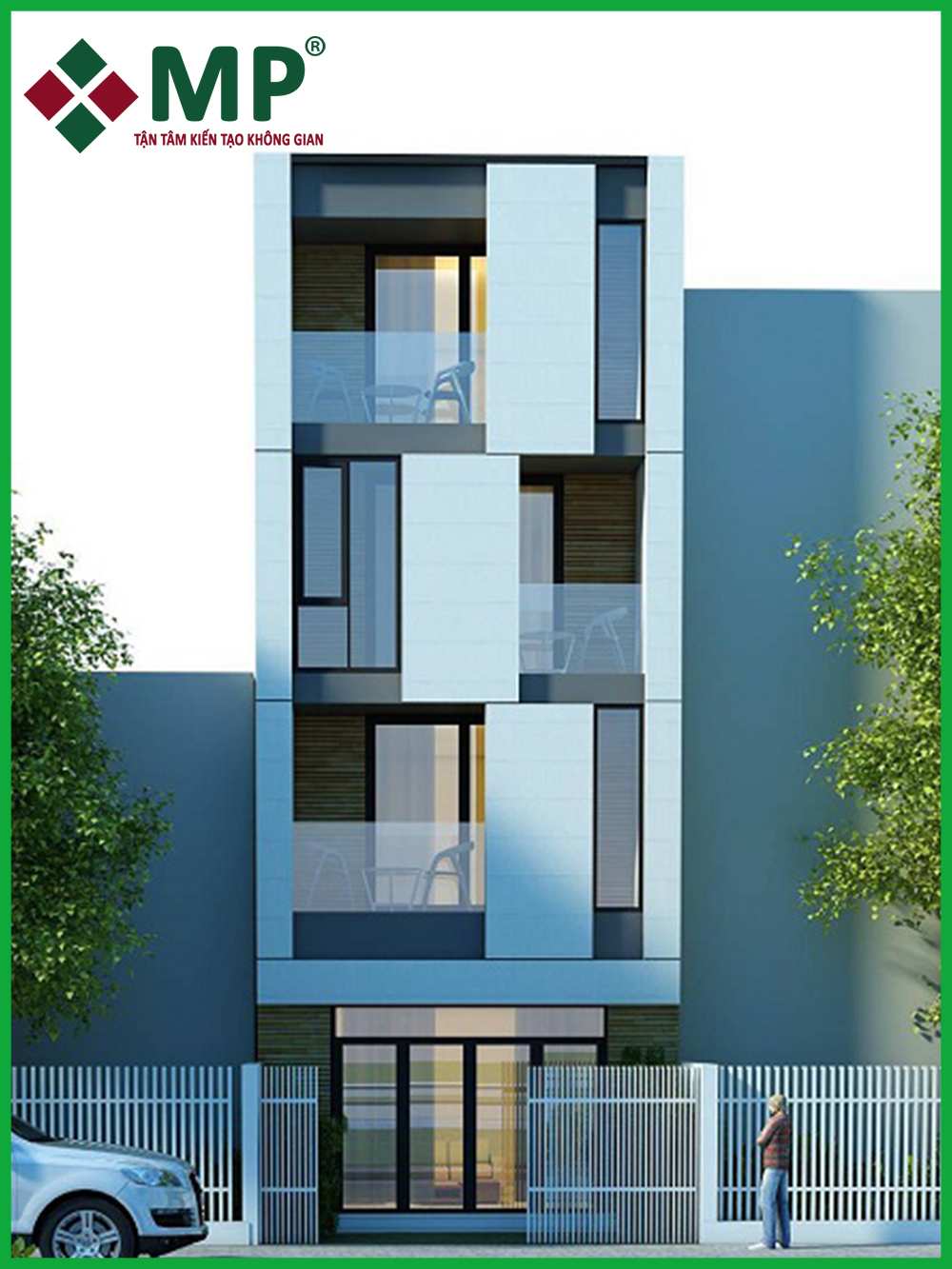 Mẫu nhà phố 4 tầng hiện đại nhất năm 2020