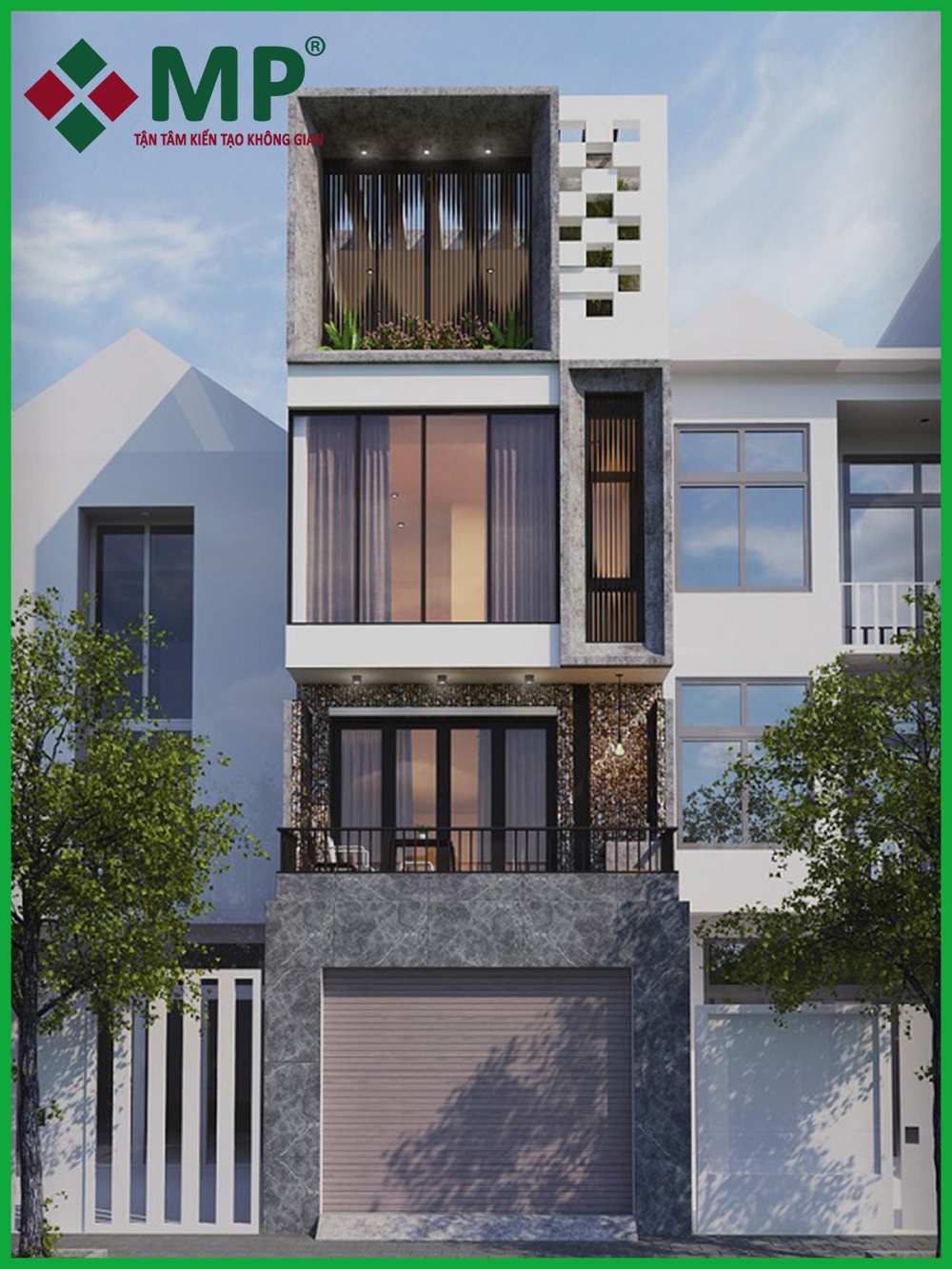 Mẫu nhà phố 4 tầng hiện đại nhất năm 2020