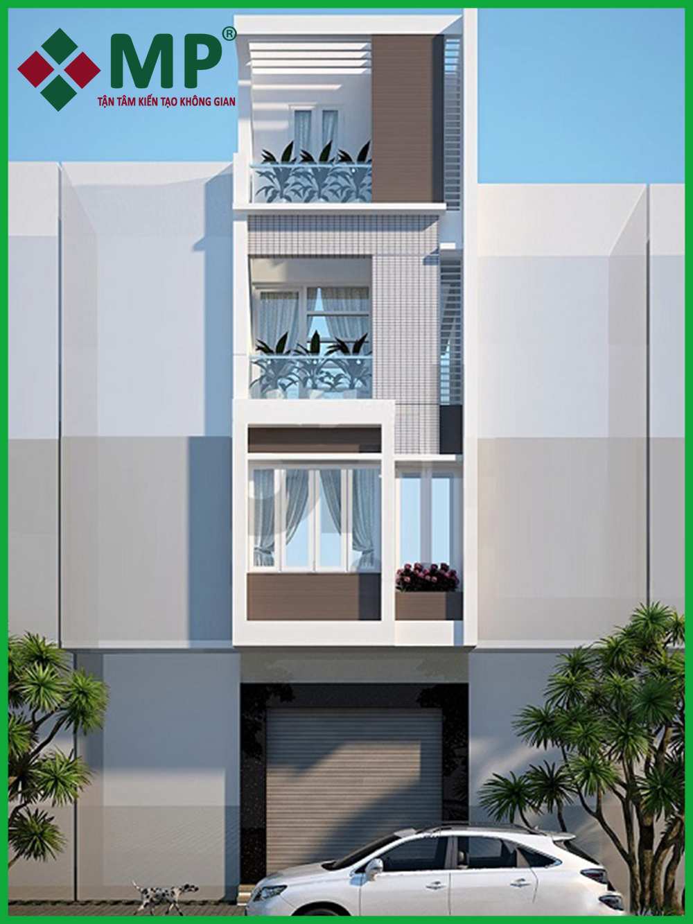 Mẫu nhà phố 4 tầng hiện đại nhất năm 2020