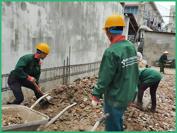 chi phí xây nhà phố 2 tầng 50m2