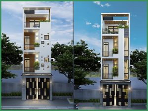 Chi phí xây nhà 4 tầng 90m2