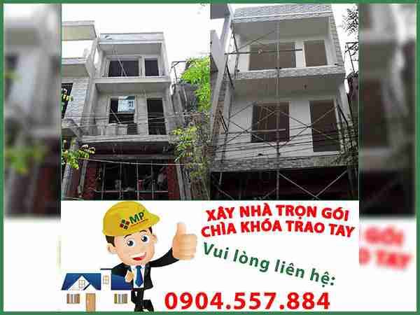 xây dựng nhà phố 3 tầng Tân Bình anh Hòa