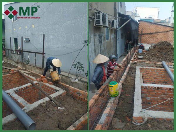xây dựng nhà phố 2 tầng quận 12 anh Tú