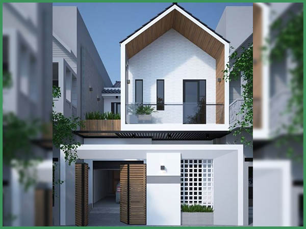 chi phí xây nhà phố 2 tầng 70m2