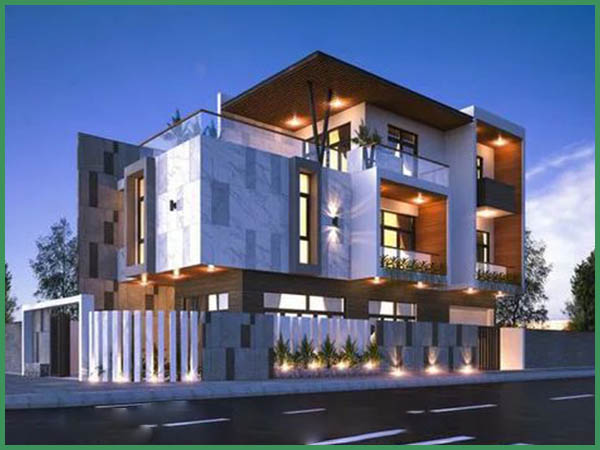 chi phí xây nhà biệt thự 3 tầng 90m2