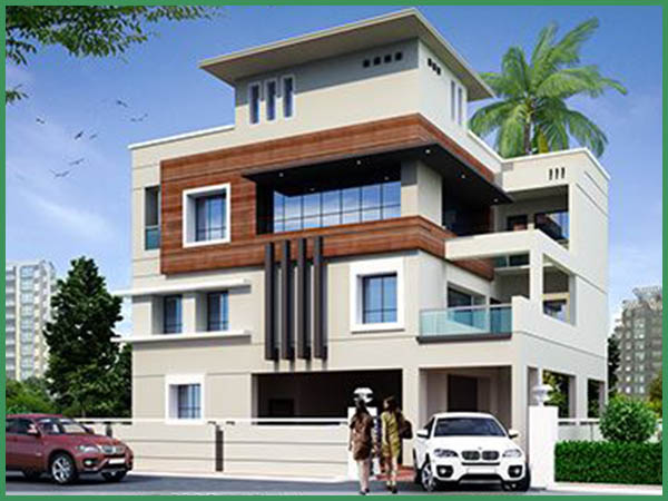 chi phí xây nhà biệt thự 4 tầng 90m2