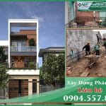 xây dựng nhà phố phần thô 3 tầng quận 12