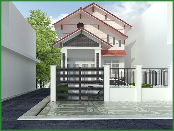 nhà cấp 4 mái thái