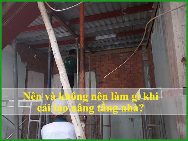 cải tạo nâng tầng nhà