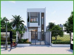 Mẫu nhà phố 2 tầng