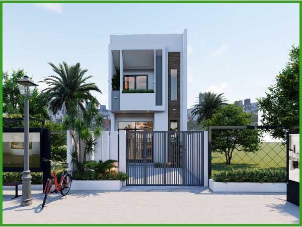 Mẫu nhà phố 2 tầng