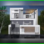 biệt thự hiện đại 2 tầng