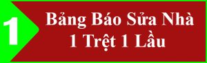 báo giá sửa nhà 1 trệt 1 lầu