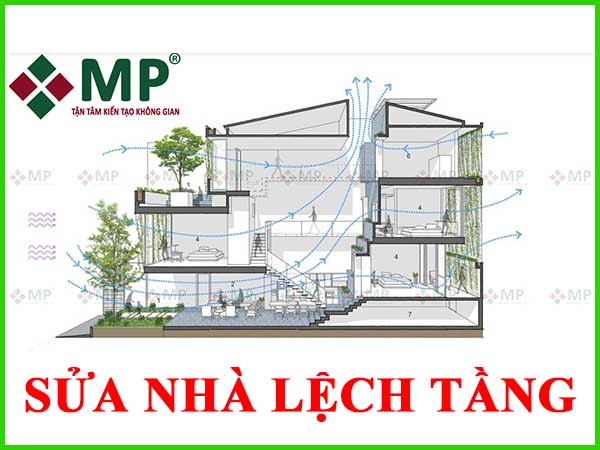 sửa nhà lệch tầng