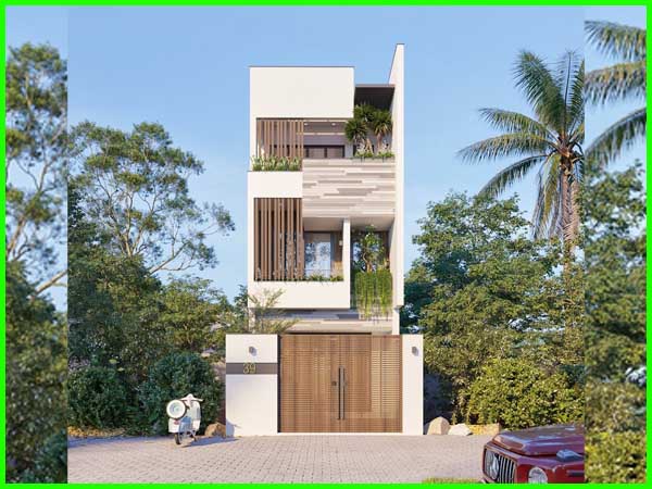 nhà phố 3 tầng hiện đại