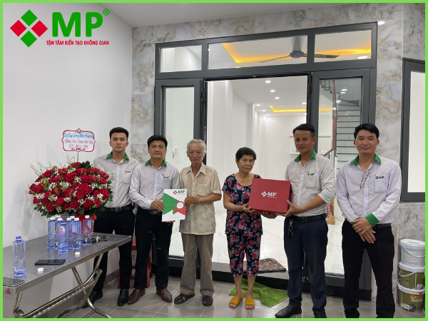 bàn giao nhà 1 trệt 2 lầu cho chú hải tại Gò Vấp