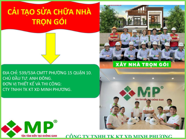 thi công sửa nhà anh đông