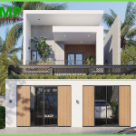 phối cảnh nhà 2 tầng