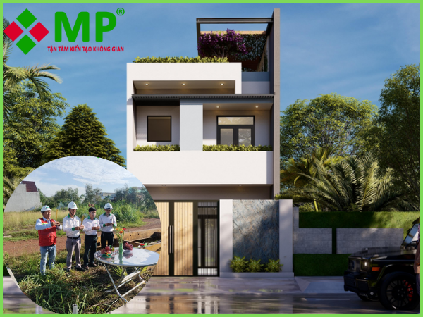 xây nhà 1 trêt 1 lầu anh tuấn tại long an