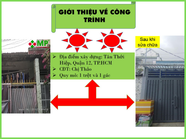 thi công sửa nhà chị thảo