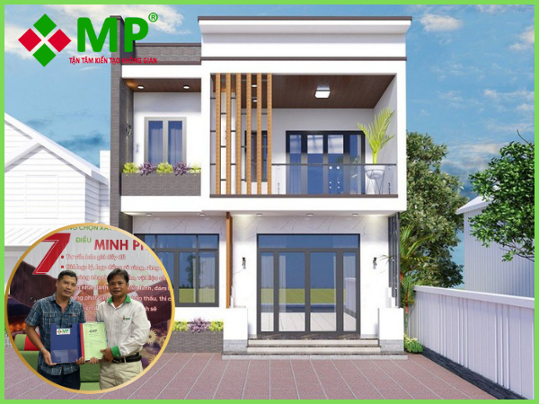 xây nhà 2 tầng tron gói