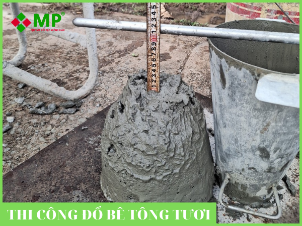 thi công đổ bê tông tươi