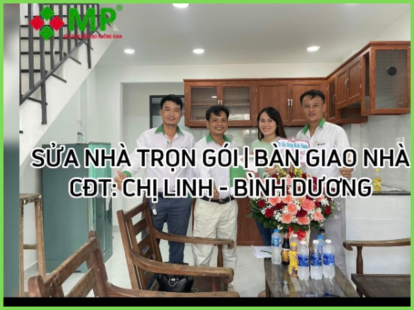 bàn giao nhà chị Linh - Bình Dương