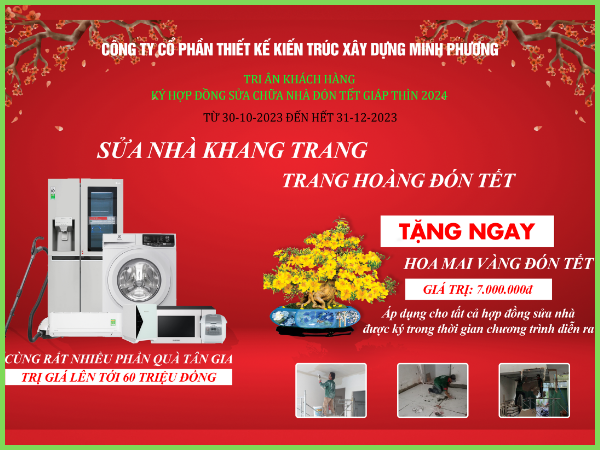 sửa nhà đón tết giáp thìn