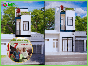nhà phố 1 trệt 1 lầu