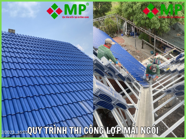 thi công lợp mái ngói