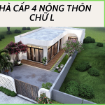 nhà cấp 4 nông thôn chữ L