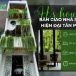 bàn giao nhà phố tân phú hiện đại, xanh mát