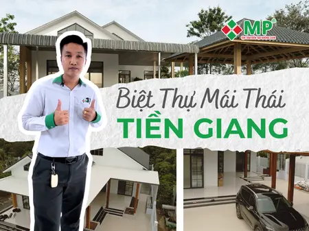 bàn giao biệt thự mái thái tiền giang