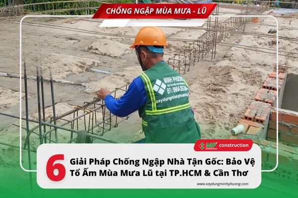 6 giải pháp chống ngập cho nhà ở HCM và Cần Thơ