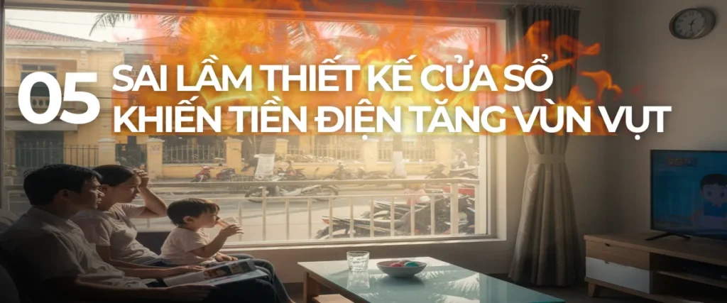 5 sai lầm thiết kế của sổ khiến tiền điện tăng vùn vụt