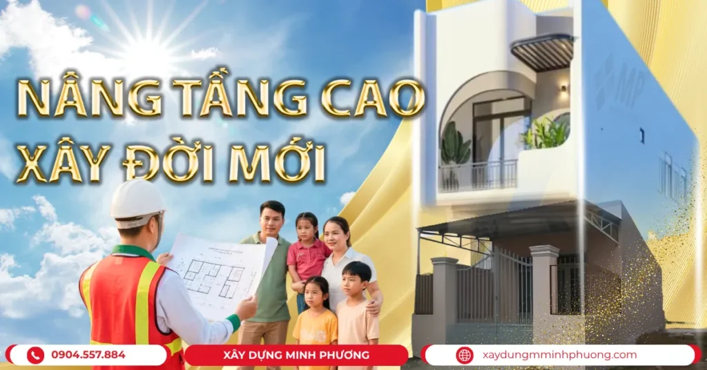 nâng tầng nhà cấp 4 với ngân sách từ 300 triệu đồng