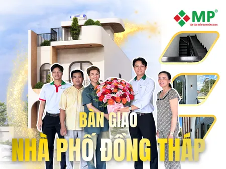 bàn giao xây nhà 1 trệt 1 lầu cao lãnh đồng tháp
