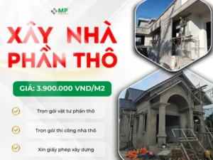 giá xây nhà thô năm 2026